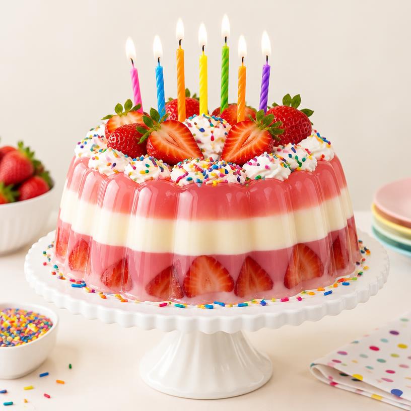 Gelatina de cumpleaños